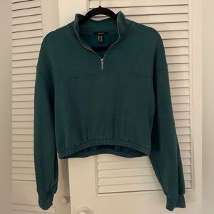 Forever 21 Cropped Quarter-Zip
